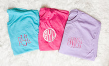 Load image into Gallery viewer, Mystery embroidered monogram tee
