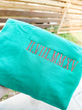 Load image into Gallery viewer, Mystery roman numeral date tee
