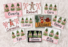 Load image into Gallery viewer, Vintage Girls Christmas tree name top
