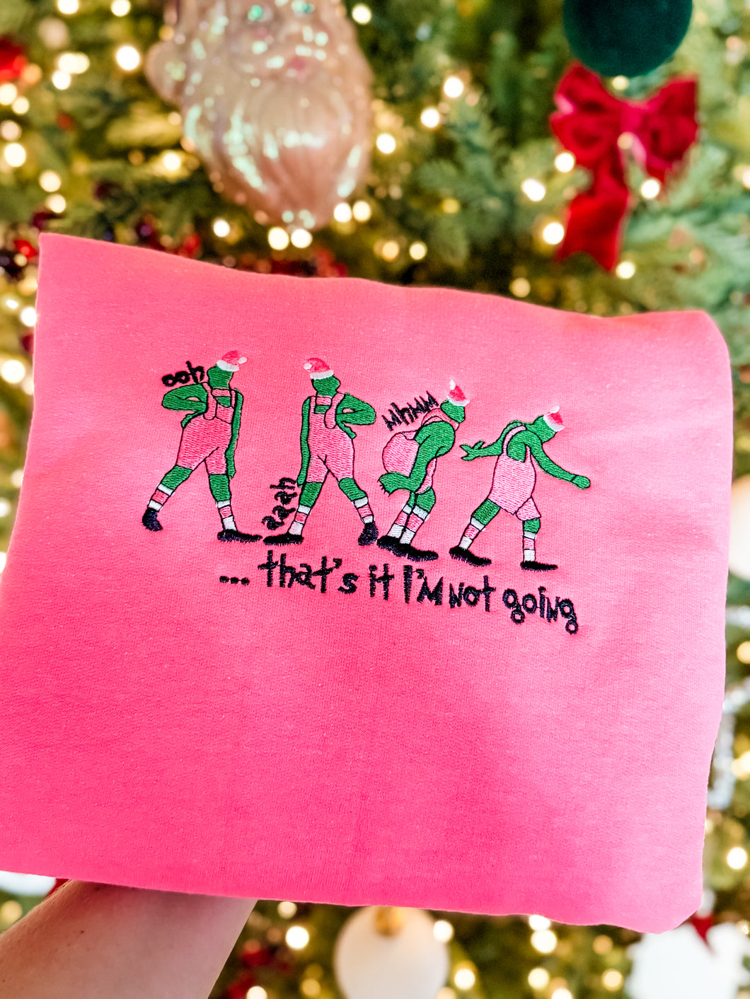 I’m not going embroidered top