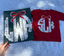 Load image into Gallery viewer, Christmas tree monogram
