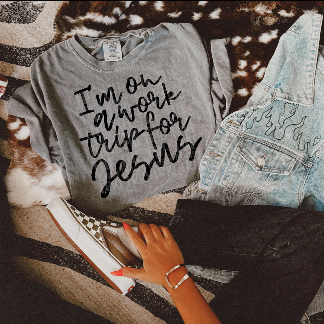 I’m on a work trip for Jesus