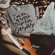 I’m on a work trip for Jesus