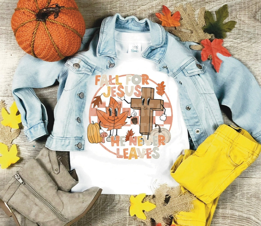 Fall for Jesus he never leaves 🍁