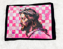 Load image into Gallery viewer, Checkered Pink Jesus tee
