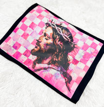 Load image into Gallery viewer, Checkered Pink Jesus tee
