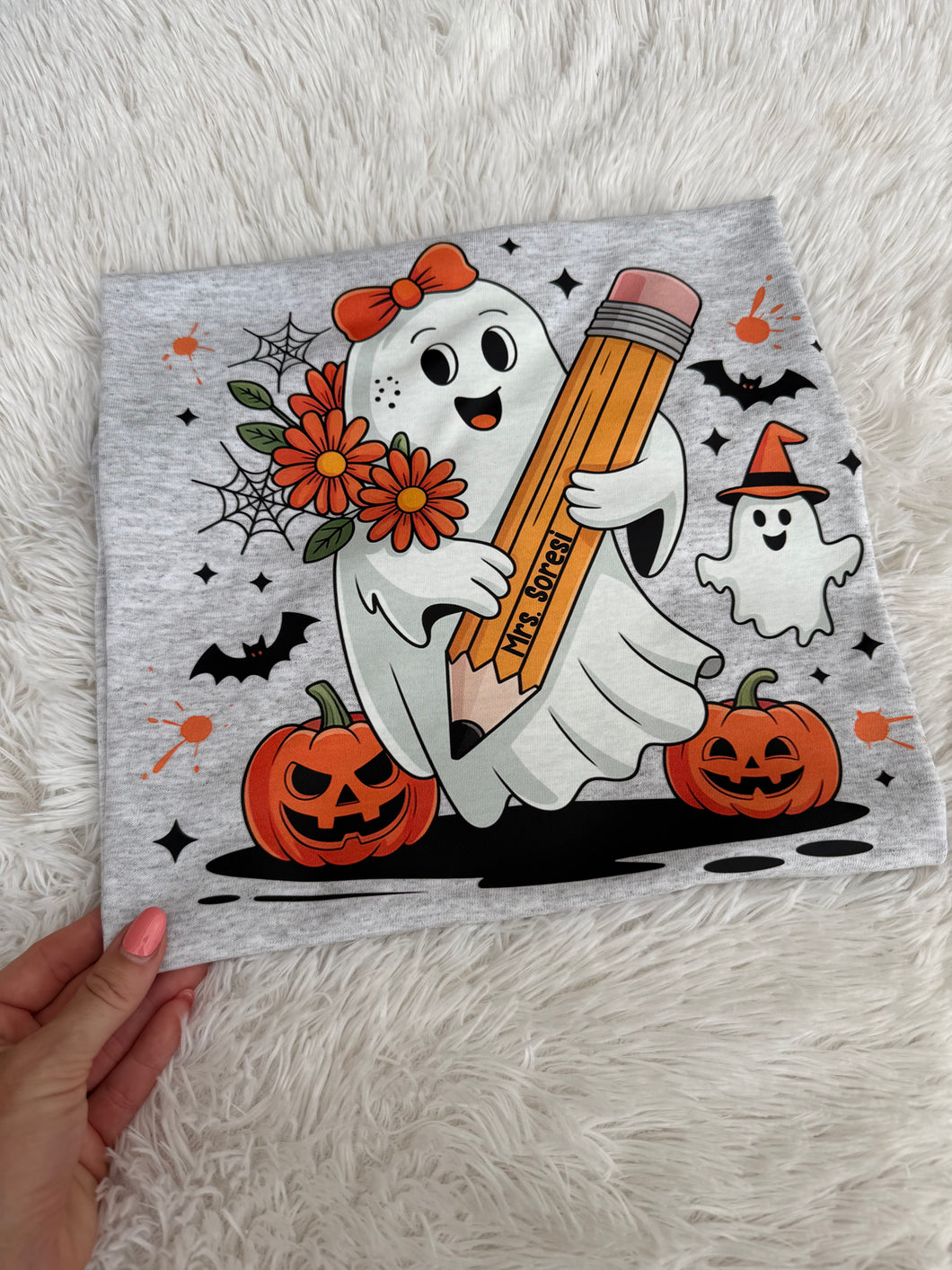 Custom teacher ghostie