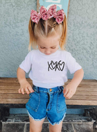 Embroidered XOXO pocket tee