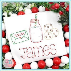 Milk + Cookies embroidered custom top