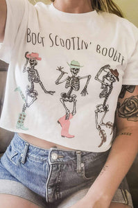 Boot Scootin’ boogie cropped tee
