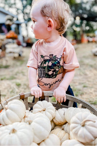 Camo pumpkin name tee